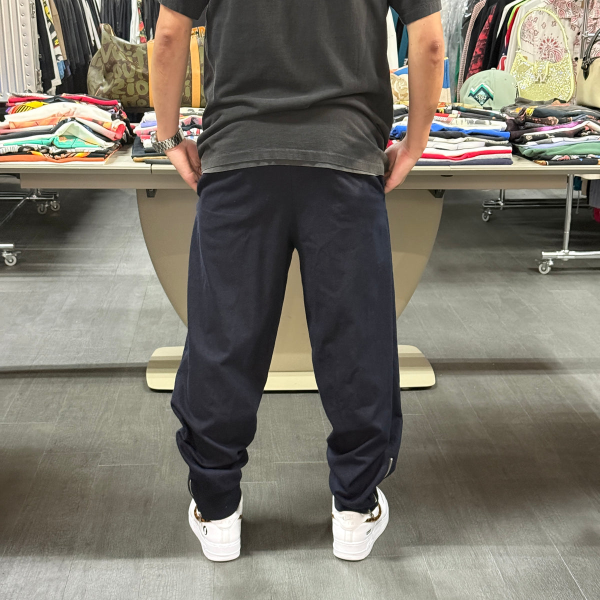 【HERMES】エルメス "HEM ZIP WOOL JOGGER PANTS / 165260H301" パンツ