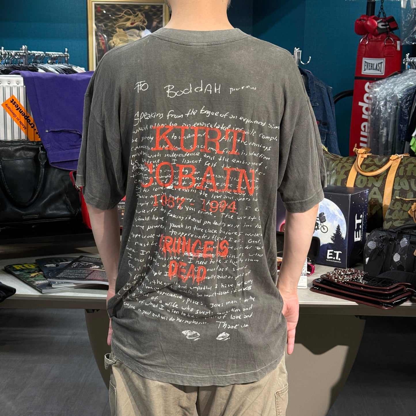 【NIRVANA】ニルヴァーナ カート・コバーン(Kurt) "Suicide Note" 90's Vintage Tシャツ