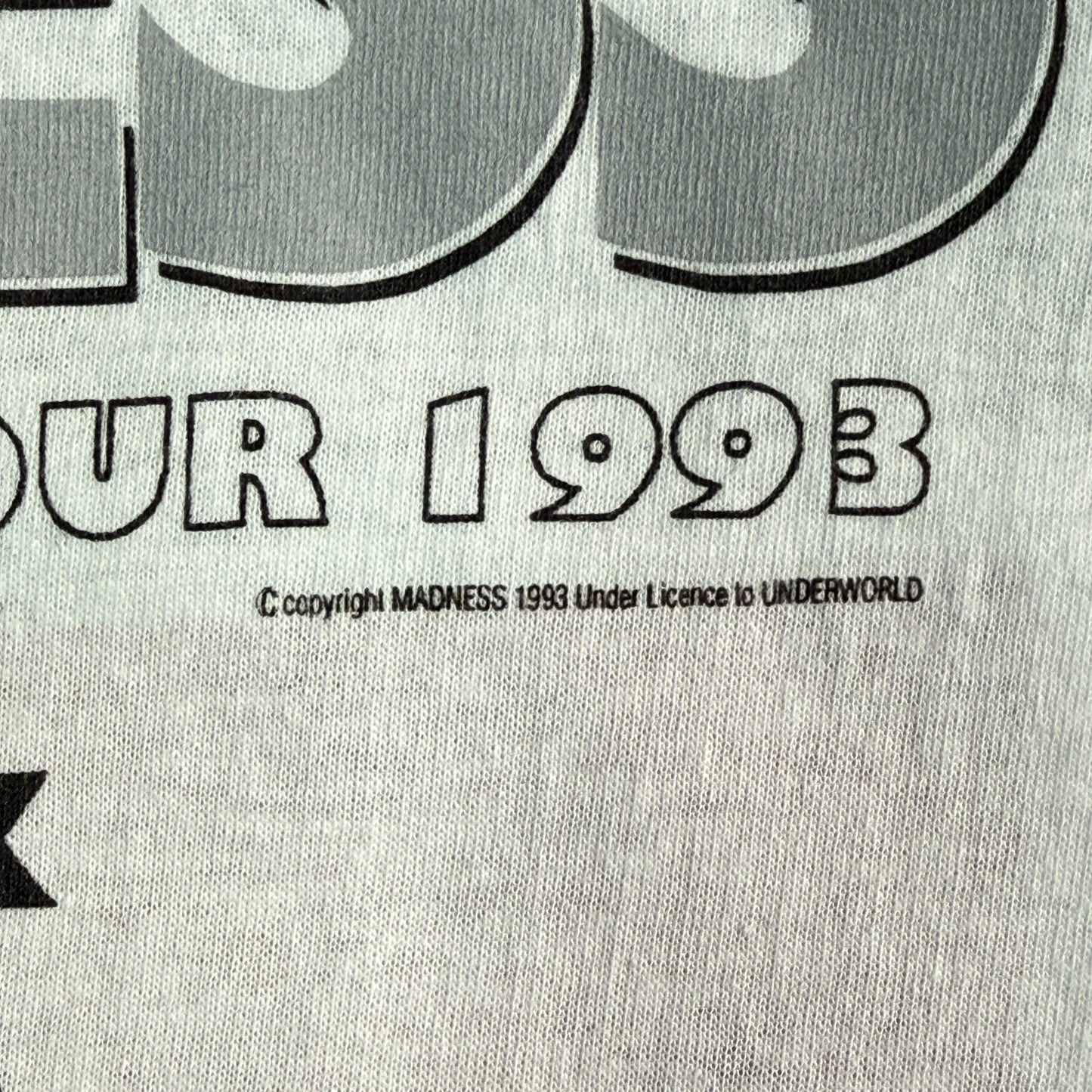 【MADNESS】マッドネス "THE MAN IN MAD SUIT TOUR 1993" 90's Vintage Tシャツ