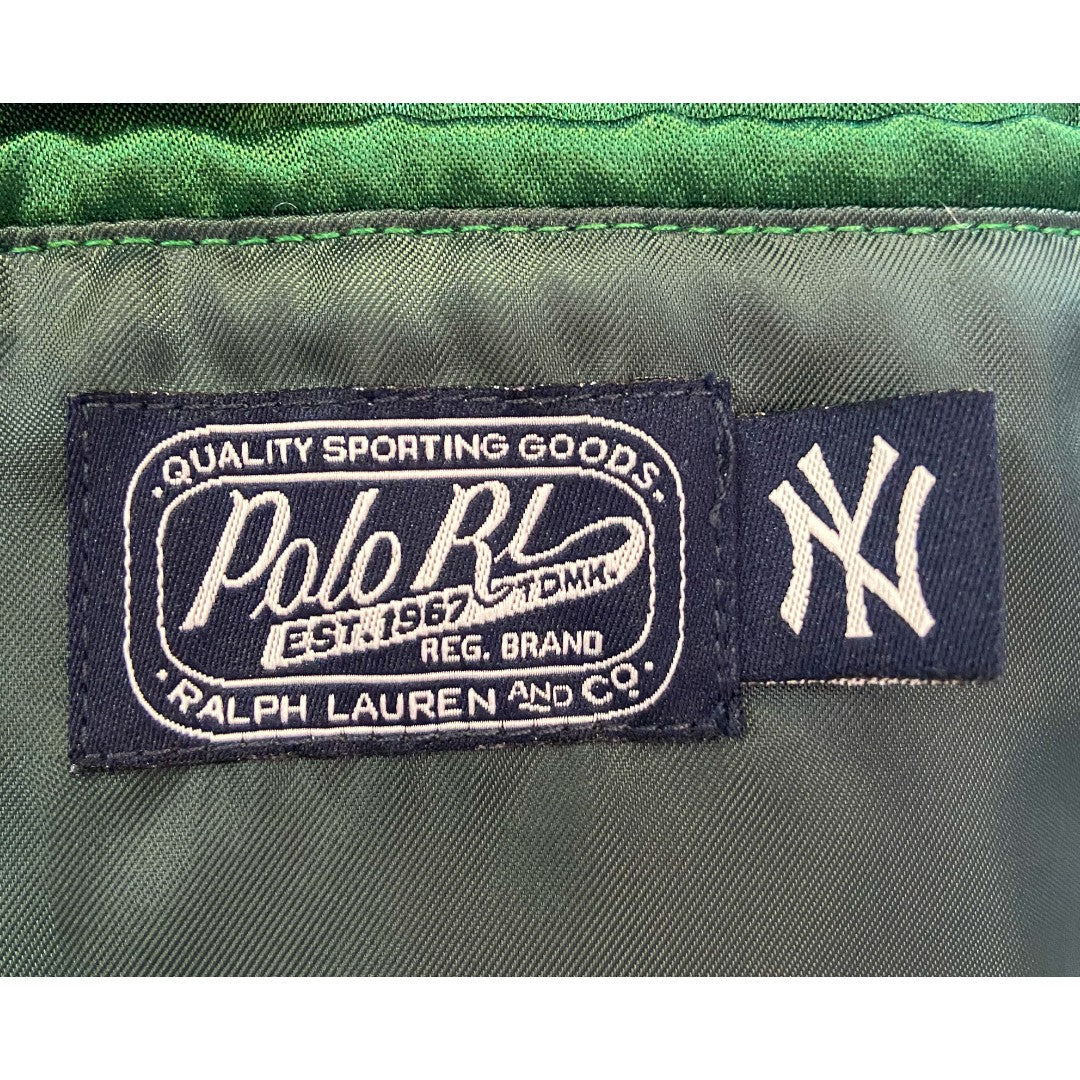 【POLO RALPH LAUREN×NEW YORK YANKEES】ラルフローレン /MLB BASEBALL Jacket/50周年記念 Limited Ed/US-LGサイズ/Green
