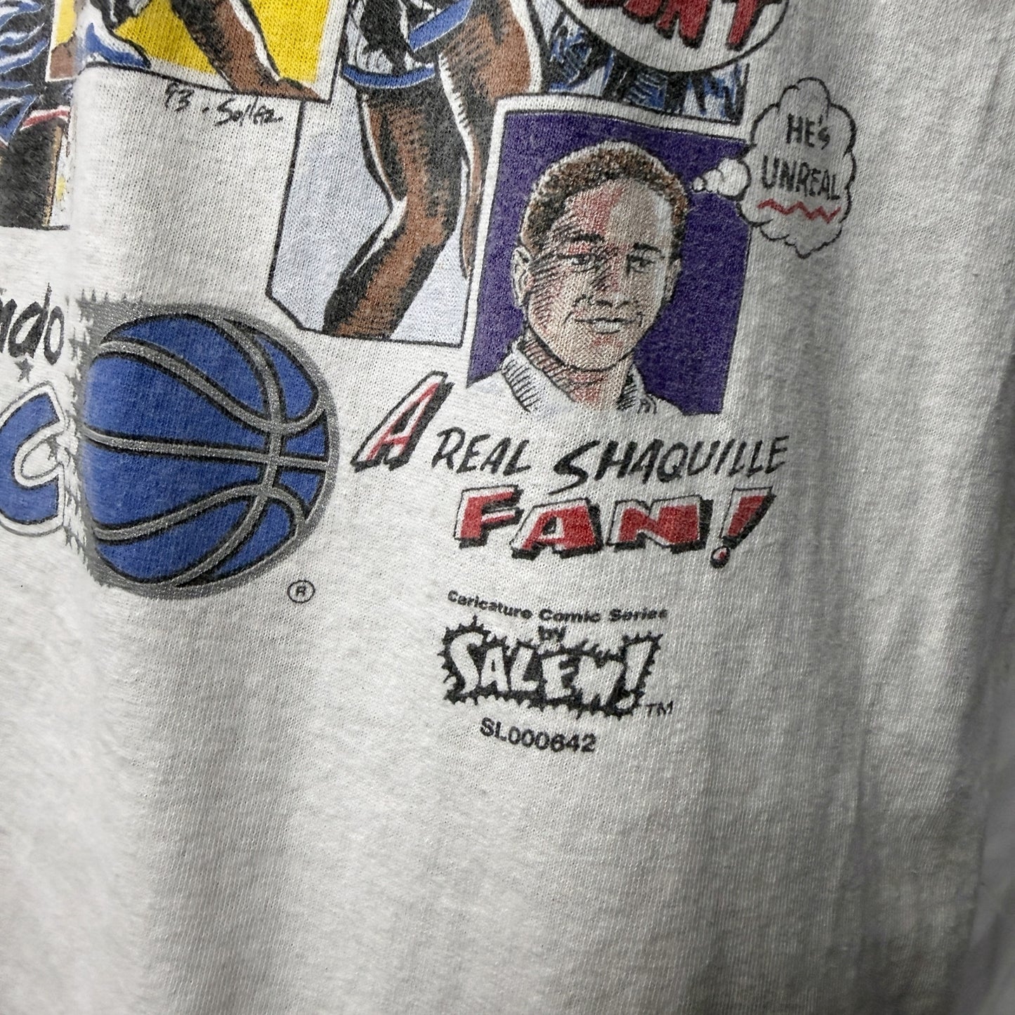 【SHAQUILLE O'NEAL】シャキール オニール "UNREAL SHAQUILLE" 90's Vintage Tシャツ