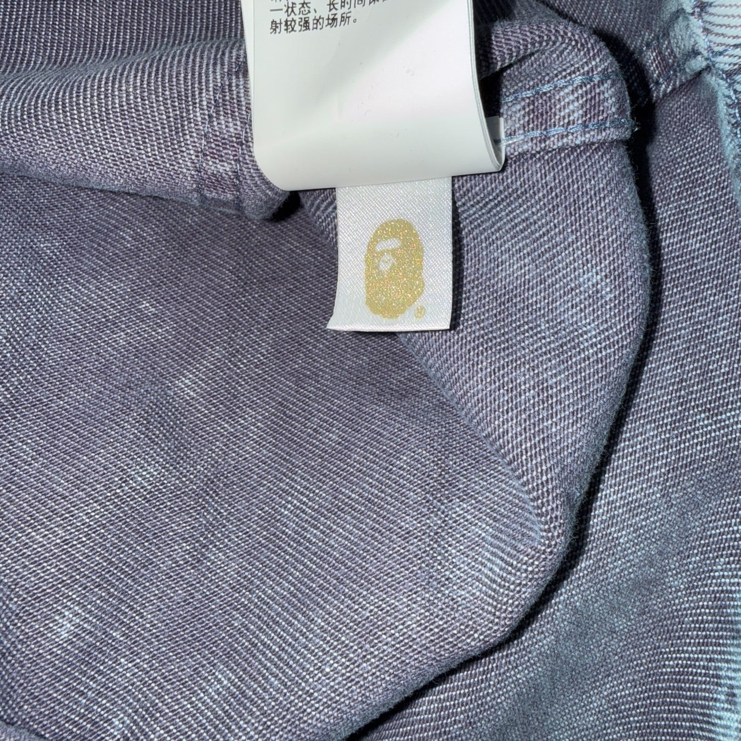 【A BATHING APE】ベイシングエイプ ACID WASH WORK SHIRT
