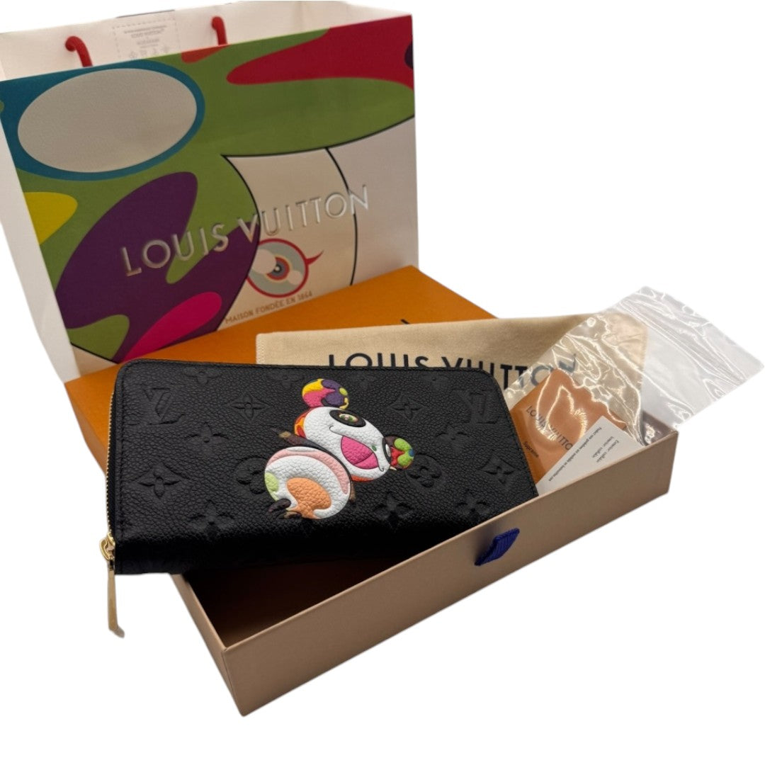 【LOUIS VUITTON】ルイヴィトン 日本限定モデル ジッピー・ウォレット 村上隆コラボ 長財布 黒