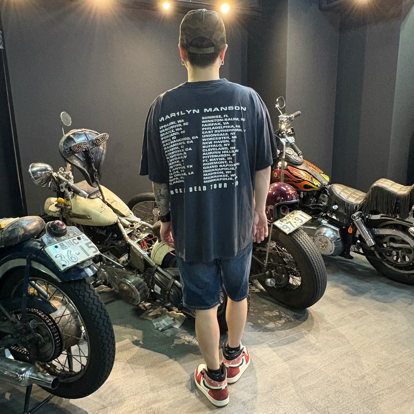 【MARILYN MANSON】マリリンマンソン "ROCK IS DEAD TOUR" 90`s Vintage Tシャツ XL相当
