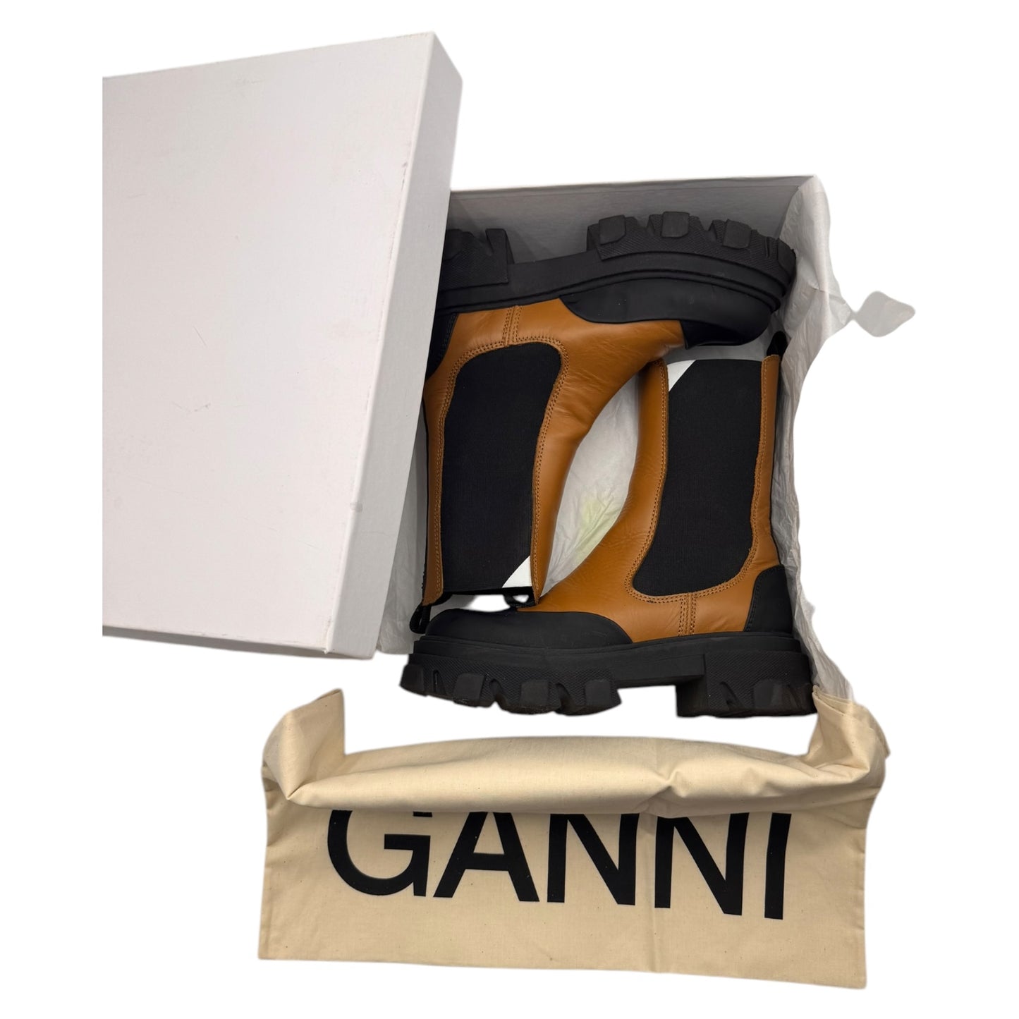 【GANNI】ガニー チェルシーサイドゴアブーツ 23.0cm