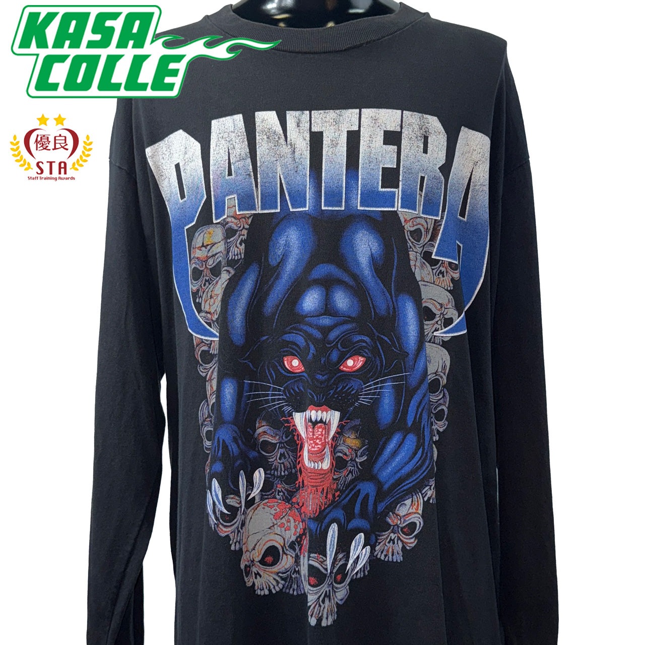 [PANTERA] Pantera PANTHER SKULL GRAPHIC Long Sleeve T-Shirt XL
