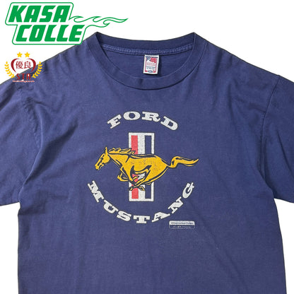 【FORD】フォード MUSTANG OFFICIAL SPORTS WEAR USA製 Vintage Tシャツ XL