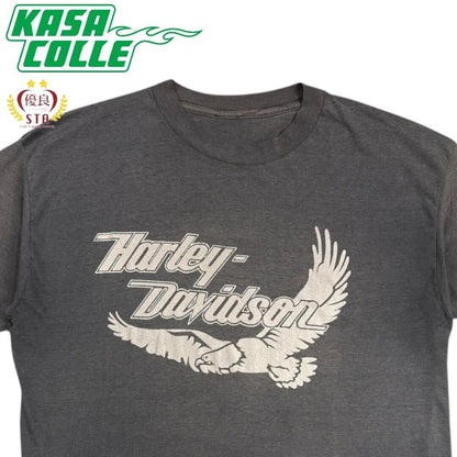 【Harley Davidson】ハーレーダビッドソン  vintage Tシャツ（ブラック）/ 90’s / XL相当
