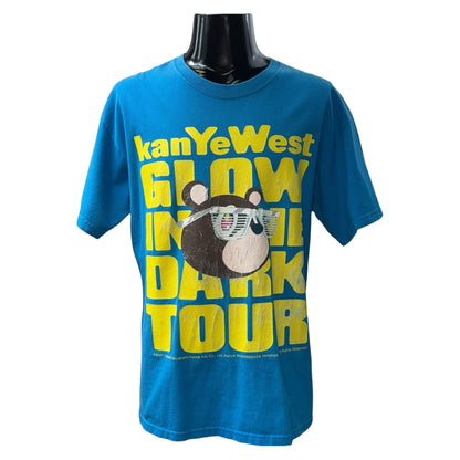 【Kanye Westｘ村上隆】カニエウェスト ドロップアウトベア Tシャツ ブルー  00's Vintage
