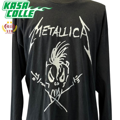 【METALLICA】メタリカ NOWHERE ELSE TO ROAM EUROPE TOUR ’93 Vintage ロングTシャツ XL相当