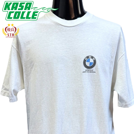 [BMW] BMW RIDE THE BMW ROAD Vintage T-shirt XL
