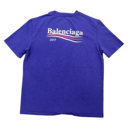 [BALENCIAGA] Balenciaga Political Campaign T-shirt (Blue) Size L