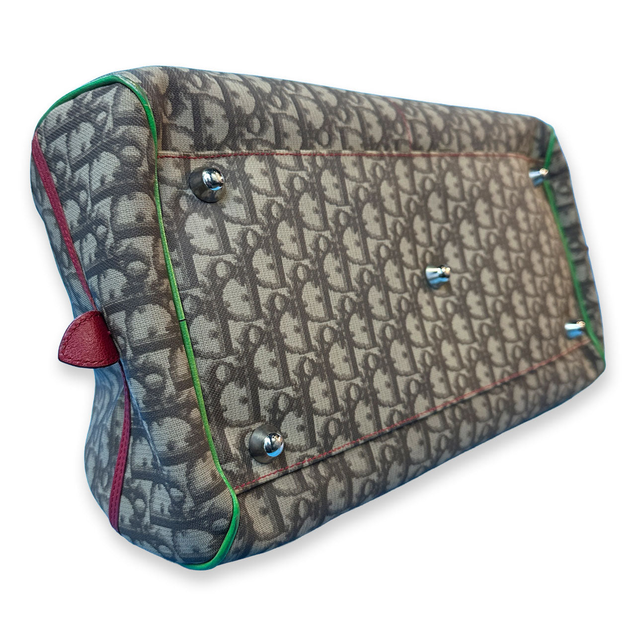 Christian Dior Trotter Boston Bag, Rasta Print PVC Boston Bag