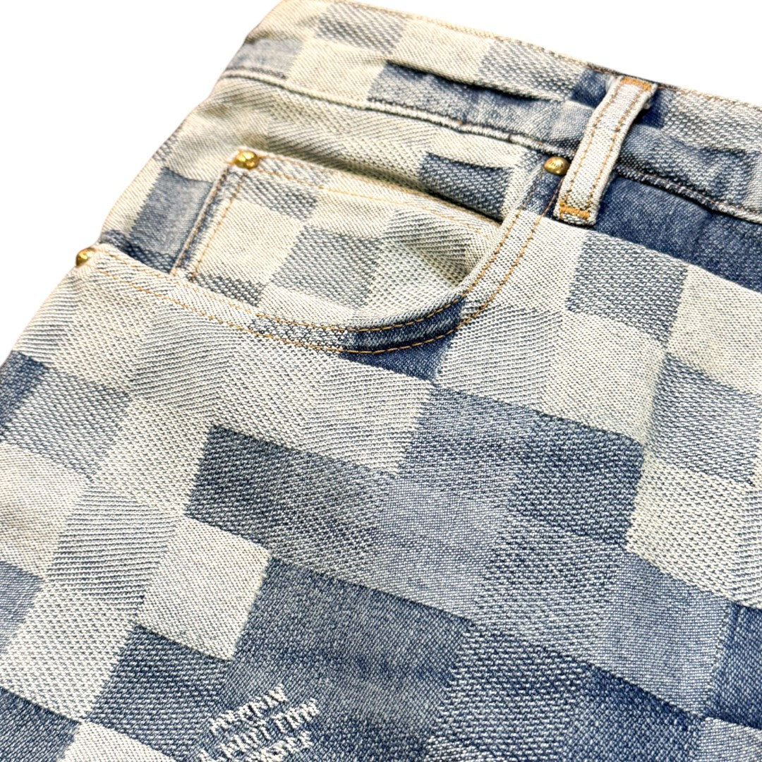 [LOUIS VUITTON] Louis Vuitton Damier Denim Skate Pants, Brand New, Unused