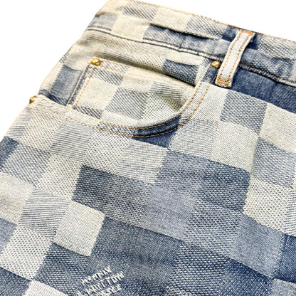 [LOUIS VUITTON] Louis Vuitton Damier Denim Skate Pants, Brand New, Unused