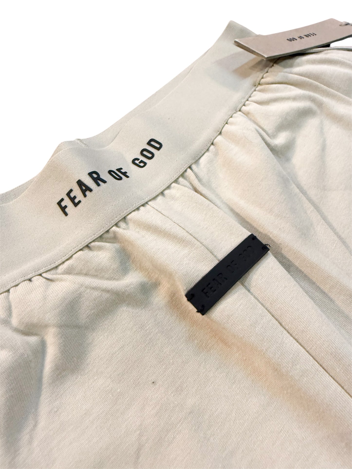 Brand new, unused FEAR OF GOD sweatpants (cream) size S
