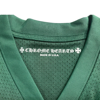 [CHROME HEARTS] Chrome Hearts WARM UP JERSEY CH Print Mesh Long Sleeve T-Shirt, Green