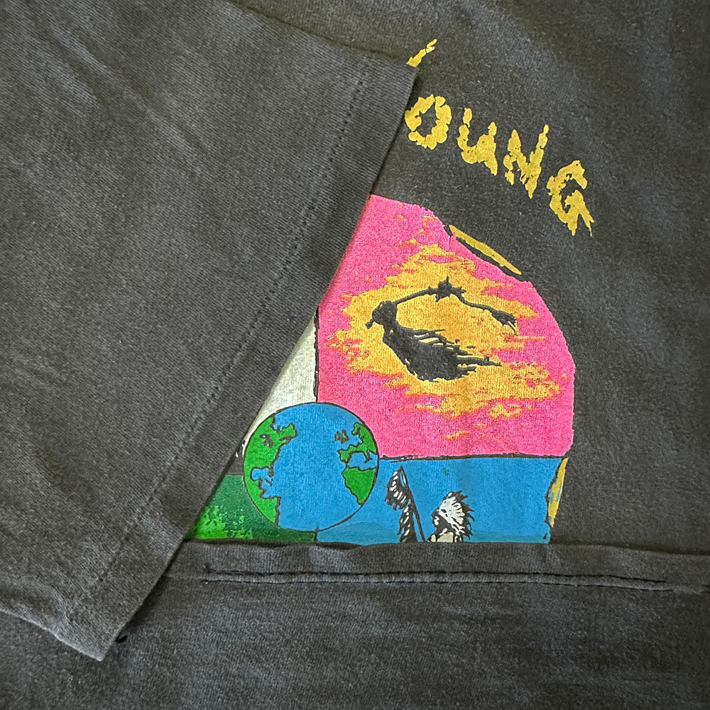 NEIL YOUNG "with Booker T and the MG's World Tour '93" 90's Vintage T-shirt, Size XL