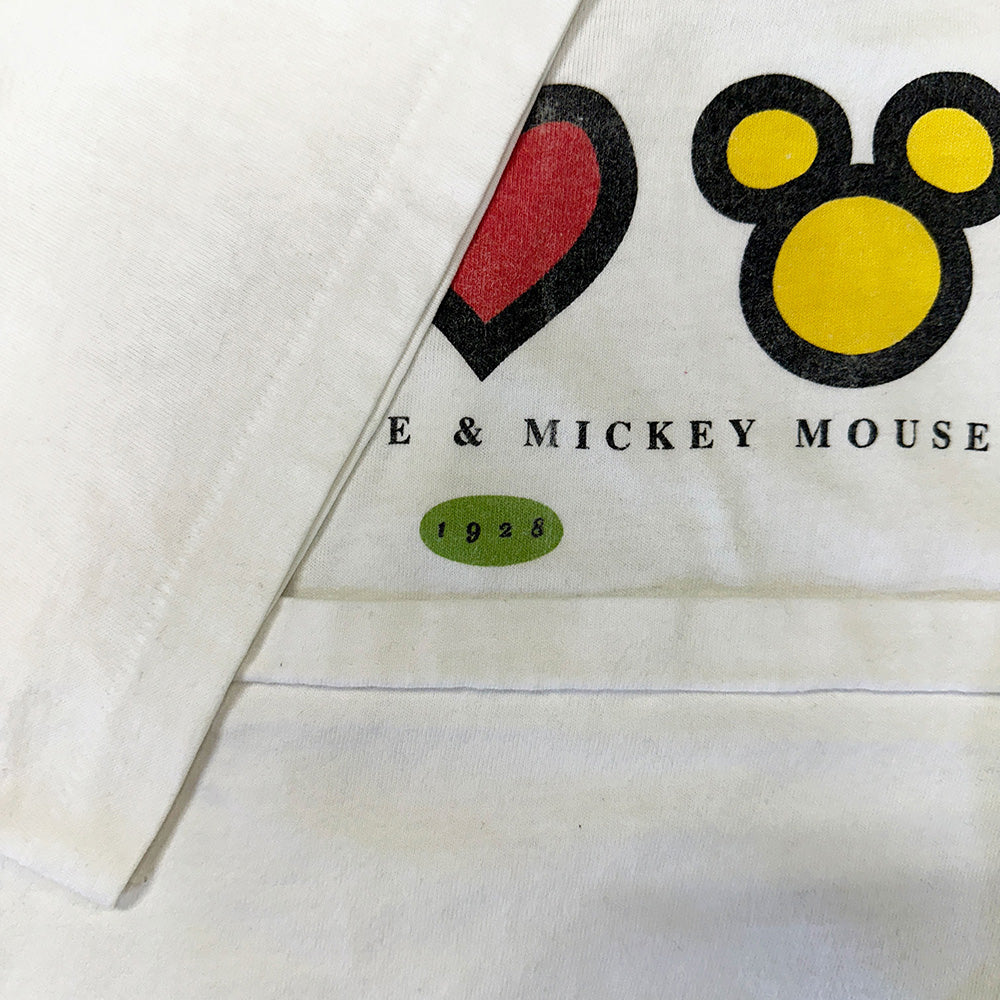 【DISNEY】ディズニー PEACE LOVE MICKEY 90’s Vintage Tシャツ 2XL