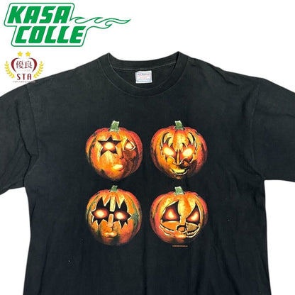 【KISS】キッス / ハロウィン パンプキンズ 2000年ツアーTシャツ（ブラック）/ XL