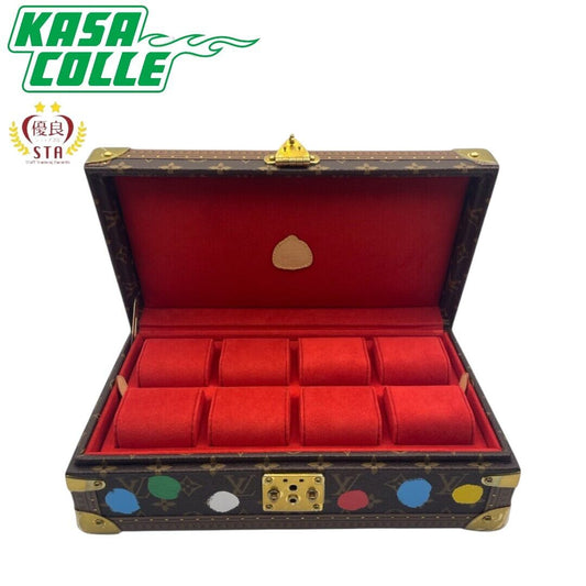 [LOUIS VUITTON] Louis Vuitton Watch Trunk Watch Case LV×YK Yayoi Kusama Coffret 8 Montres