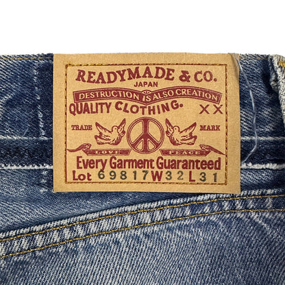 READYMADE WIDE FLARE DENIM PANTS