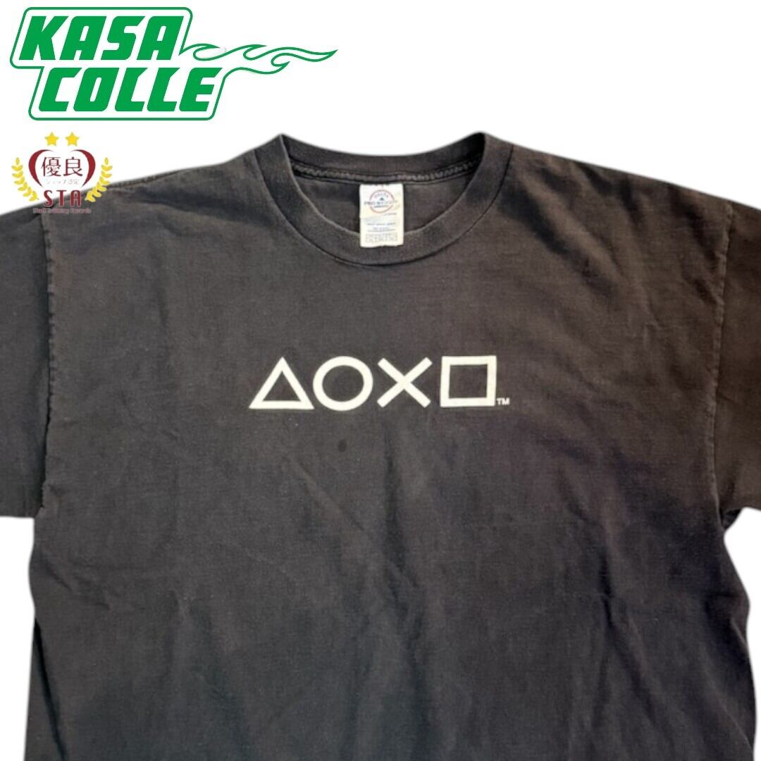[PlayStation] PlayStation 90's Vintage T-shirt (Black)/XL