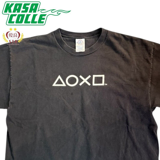 [PlayStation] PlayStation 90's Vintage T-shirt (Black)/XL