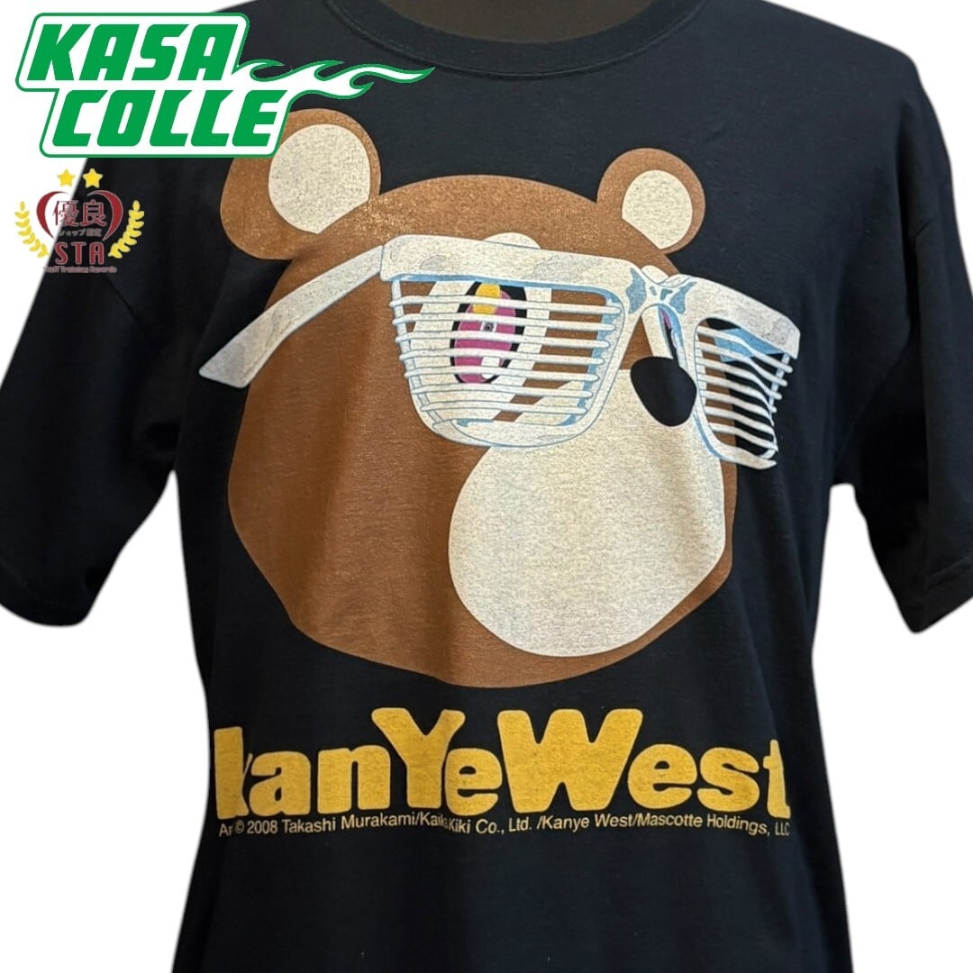 【Kanye Westｘ村上隆 】カニエウェスト ドロップアウトベア Tシャツ USED美品 00's Vintage L