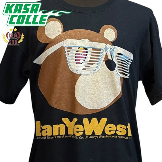 [Kanye West x Takashi Murakami] Kanye West Dropout Bear T-shirt, Used, Excellent Condition, 00s Vintage, Size L