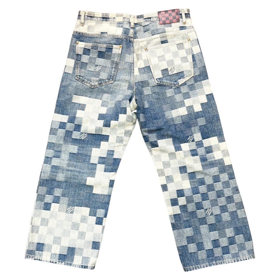 [LOUIS VUITTON] Louis Vuitton Damier Denim Skate Pants, Brand New, Unused
