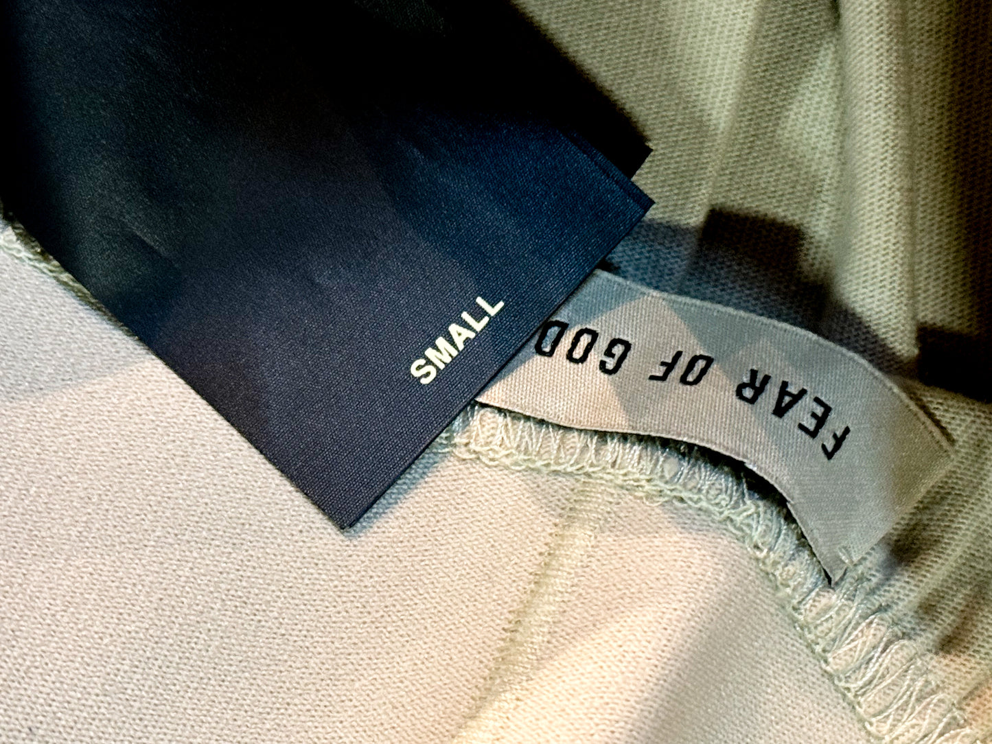 Brand new, unused FEAR OF GOD sweatpants (cream) size S