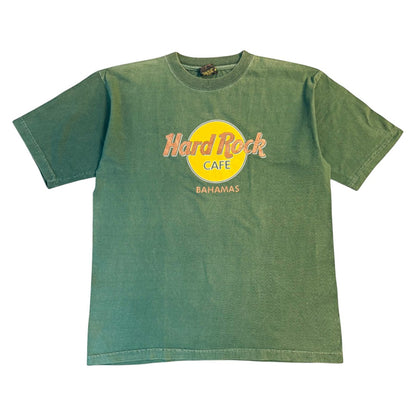 【HardRockCafe】ハードロックカフェ BAHAMAS Vintage Tシャツ グリーン L