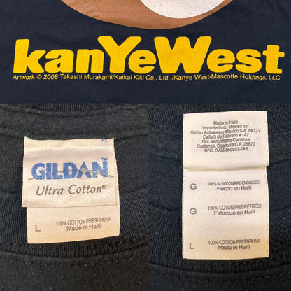 【Kanye Westｘ村上隆 】カニエウェスト ドロップアウトベア Tシャツ USED美品 00's Vintage L