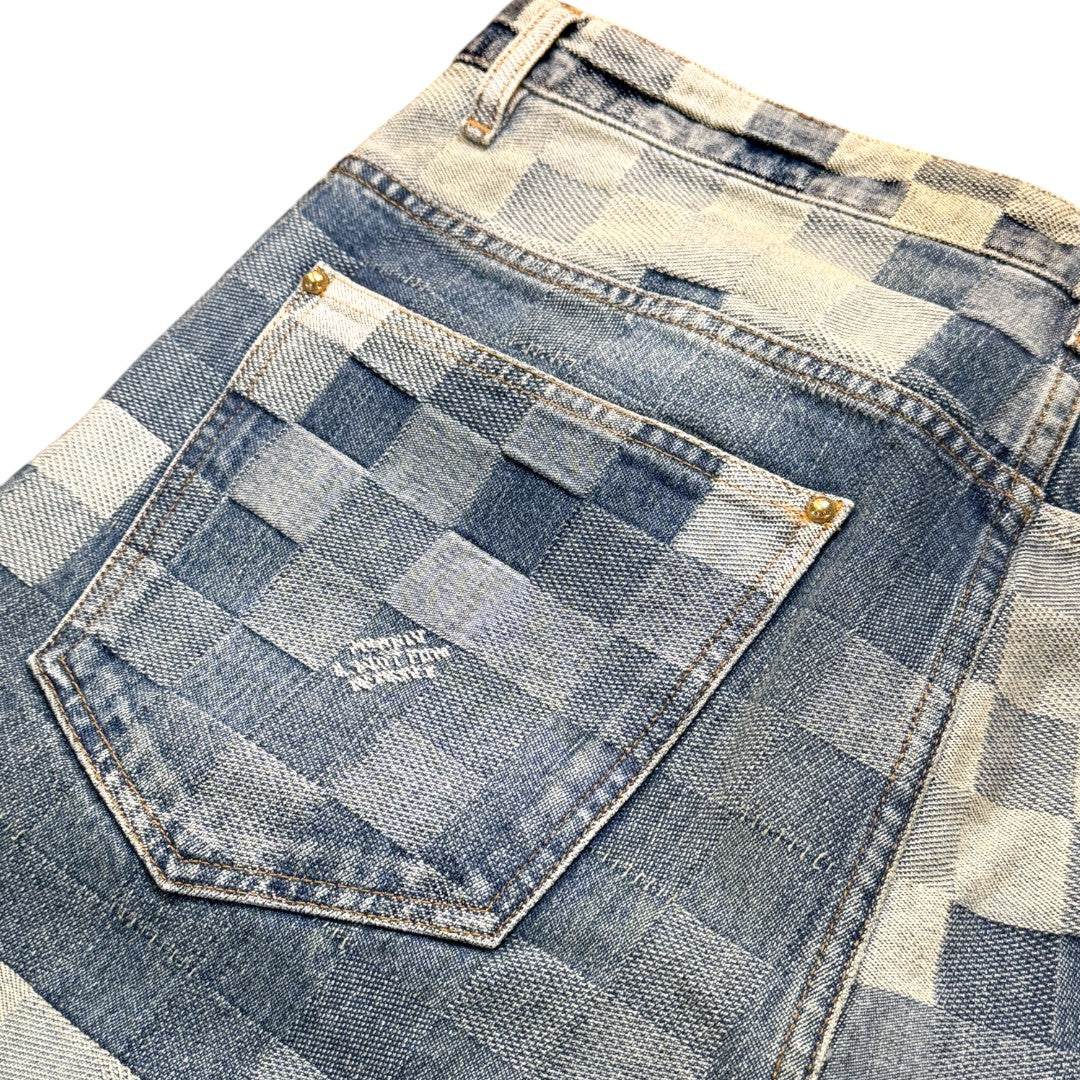 [LOUIS VUITTON] Louis Vuitton Damier Denim Skate Pants, Brand New, Unused