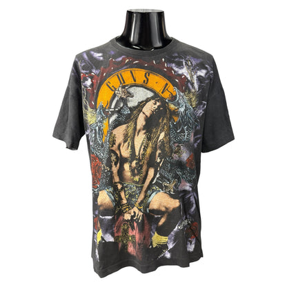 【GUNS N´ ROSES】ガンズアンドローゼズ "AXL ROSE" アクセルローズ EMPIRE社製 オーバープリント 90sVintage Tシャツ