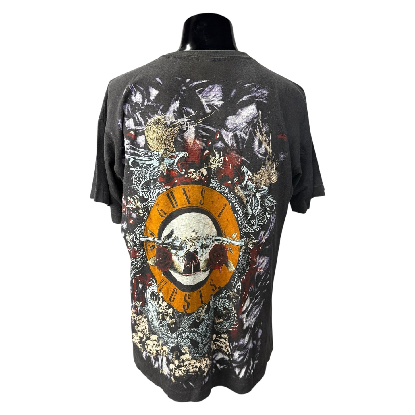 【GUNS N´ ROSES】ガンズアンドローゼズ "AXL ROSE" アクセルローズ EMPIRE社製 オーバープリント 90sVintage Tシャツ