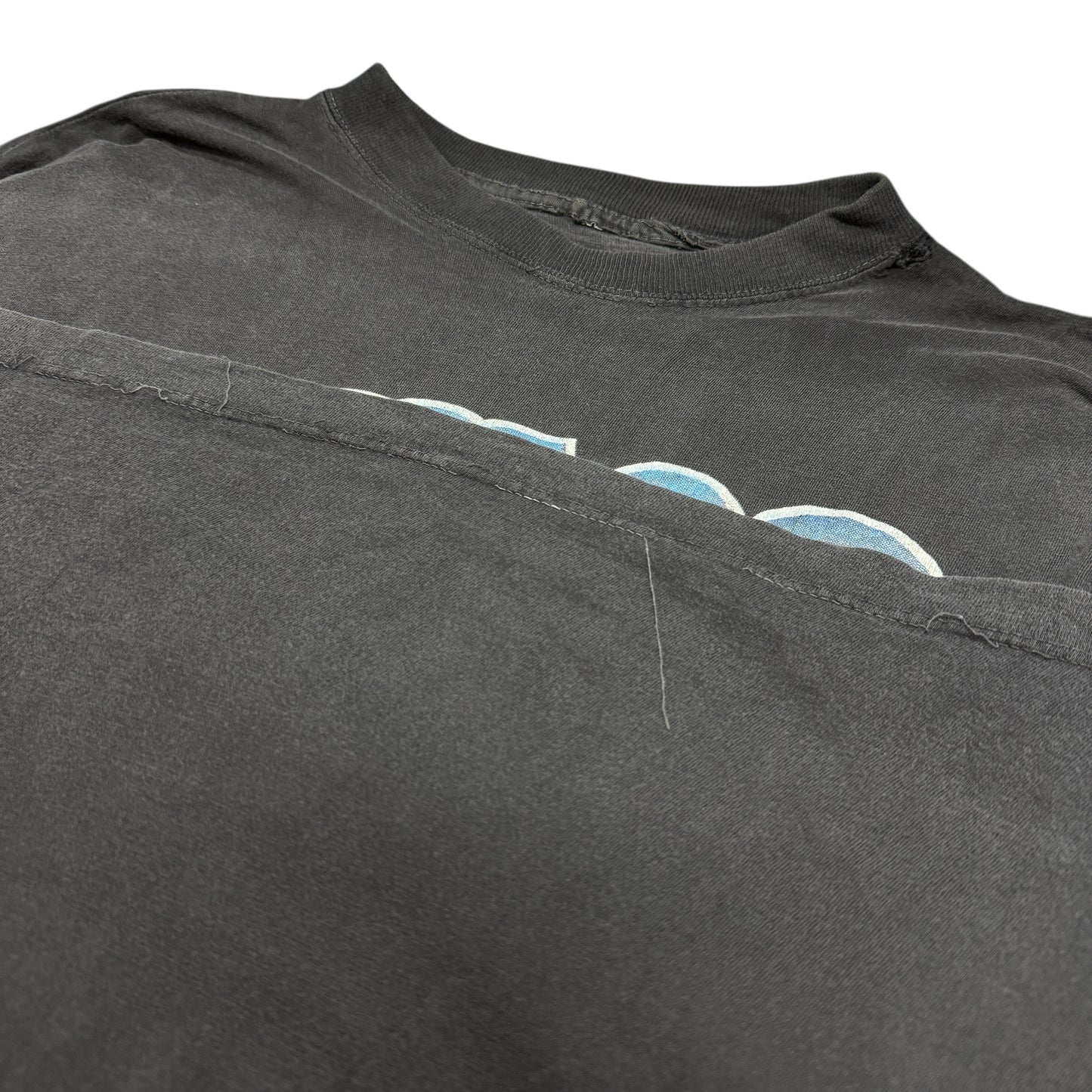 【TATTOO STUDIO】  "WOLF" 墨黒フェード 90's Vintage Tシャツ