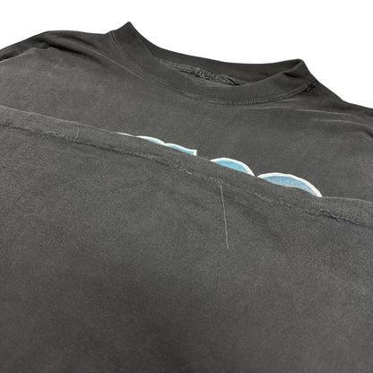 【TATTOO STUDIO】  "WOLF" 墨黒フェード 90's Vintage Tシャツ
