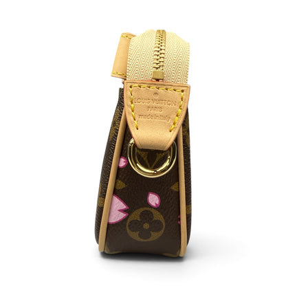 【LOUIS VUITTON × 村上隆】ルイ・ヴィトン  LV × TM  "チェリーブロッサム" ポシェット・アクセソワール