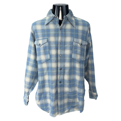 【PENDLETON】ペンドルトン "BLUE CHECK TRAIL SHIRT" 70s Vintage ウールシャツ