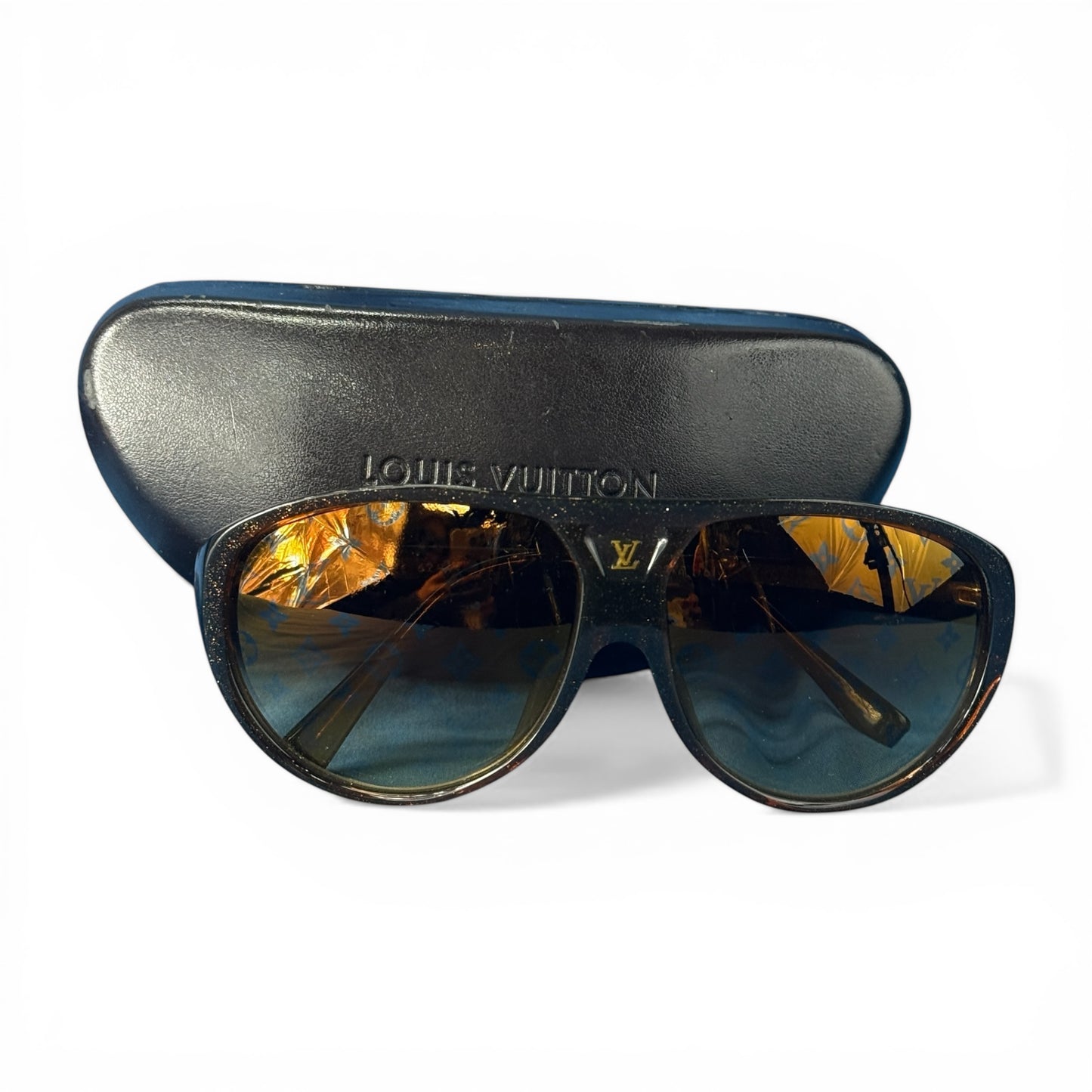 【LOUIS VUITTON】ルイ・ヴィトン "GLITTER PILOT" 10's イタリア製 サングラス