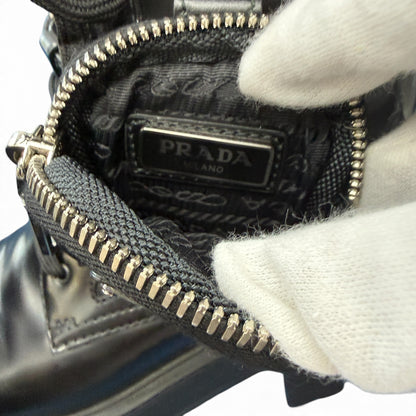 【PRADA】プラダ モノリス ポーチ付 ブーツ