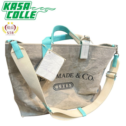 【READY MADE】レディメイド 2WAY ショルダーバッグ（グレー×ブルー）