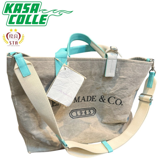 [READY MADE] Readymade 2-Way Shoulder Bag (Gray x Blue)