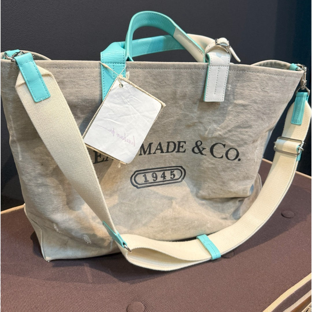 【READY MADE】レディメイド 2WAY ショルダーバッグ（グレー×ブルー）