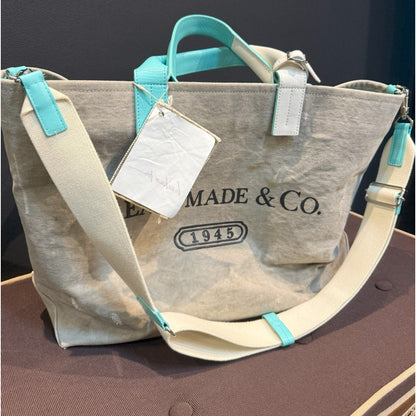 【READY MADE】レディメイド 2WAY ショルダーバッグ（グレー×ブルー）