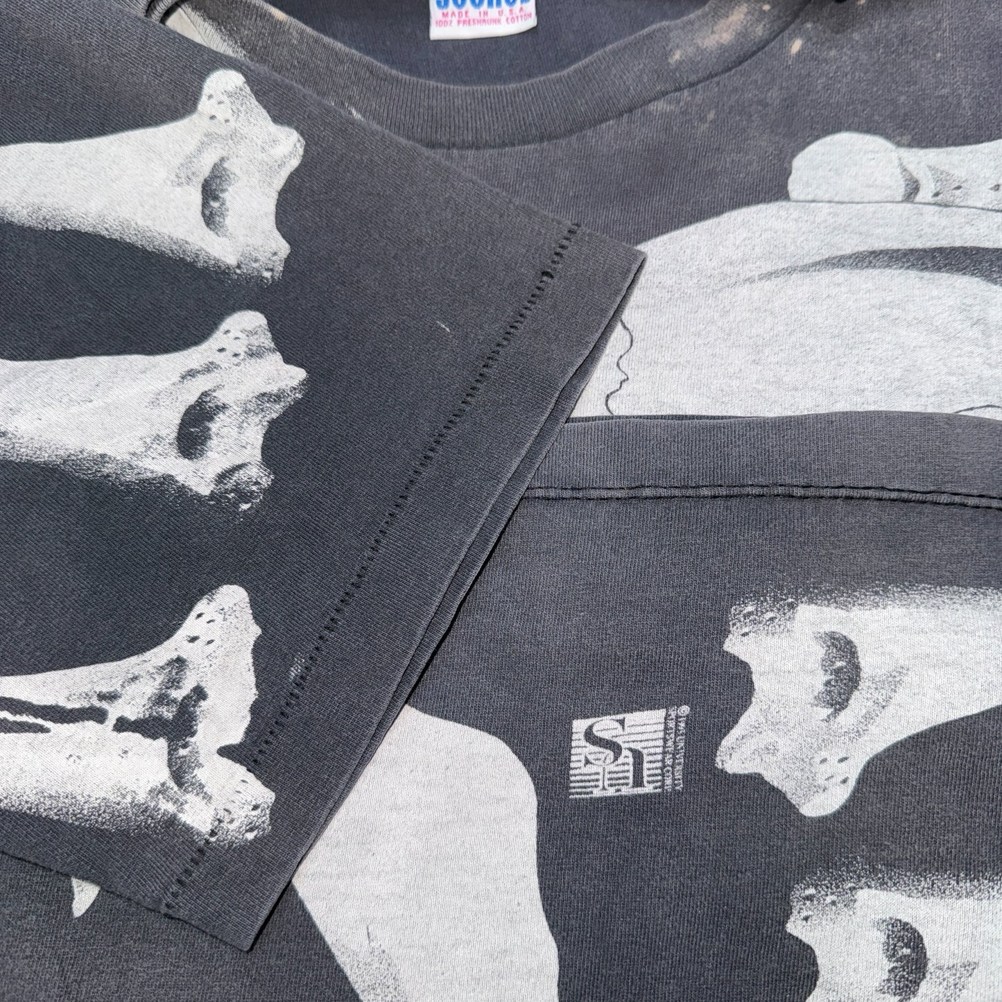 【SKULL & BONES】スカル "ALL OVER PRINT" 90's Vintage Tシャツ