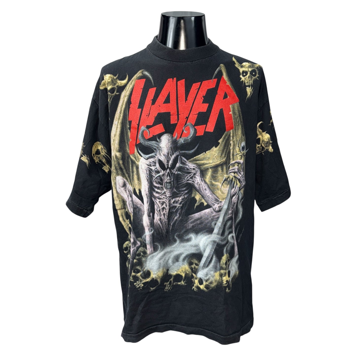 【SLAYER】スレイヤー "DAWN OF THE BEAST" 90's Vintage 総柄Tシャツ