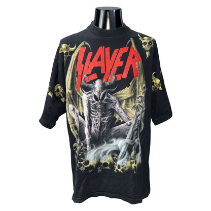 【SLAYER】スレイヤー "DAWN OF THE BEAST" 90's Vintage 総柄Tシャツ